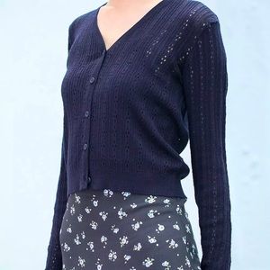 Brandy Melville Shannon Button Up Top Cardigan O/S